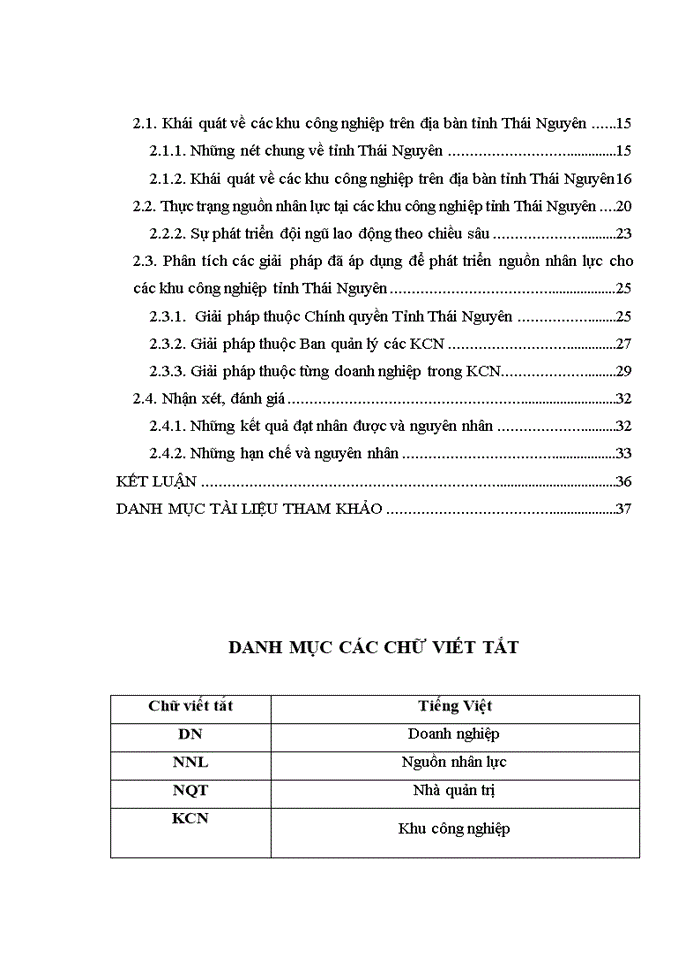 image for page Thực trạng nguồn nhân lực và các giải pháp phát triển nguồn nhân lực cho các khu công nghiệp trên địa bàn Tỉnh Thái Nguyên