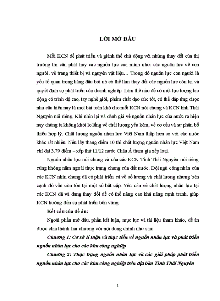 image for page Thực trạng nguồn nhân lực và các giải pháp phát triển nguồn nhân lực cho các khu công nghiệp trên địa bàn Tỉnh Thái Nguyên