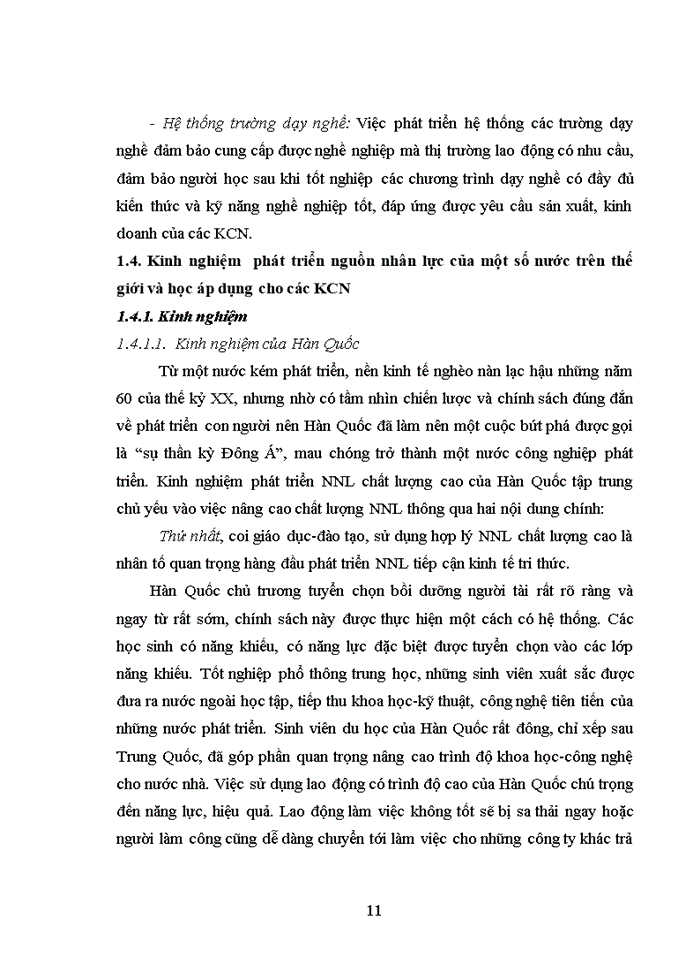 image for page Thực trạng nguồn nhân lực và các giải pháp phát triển nguồn nhân lực cho các khu công nghiệp trên địa bàn Tỉnh Thái Nguyên