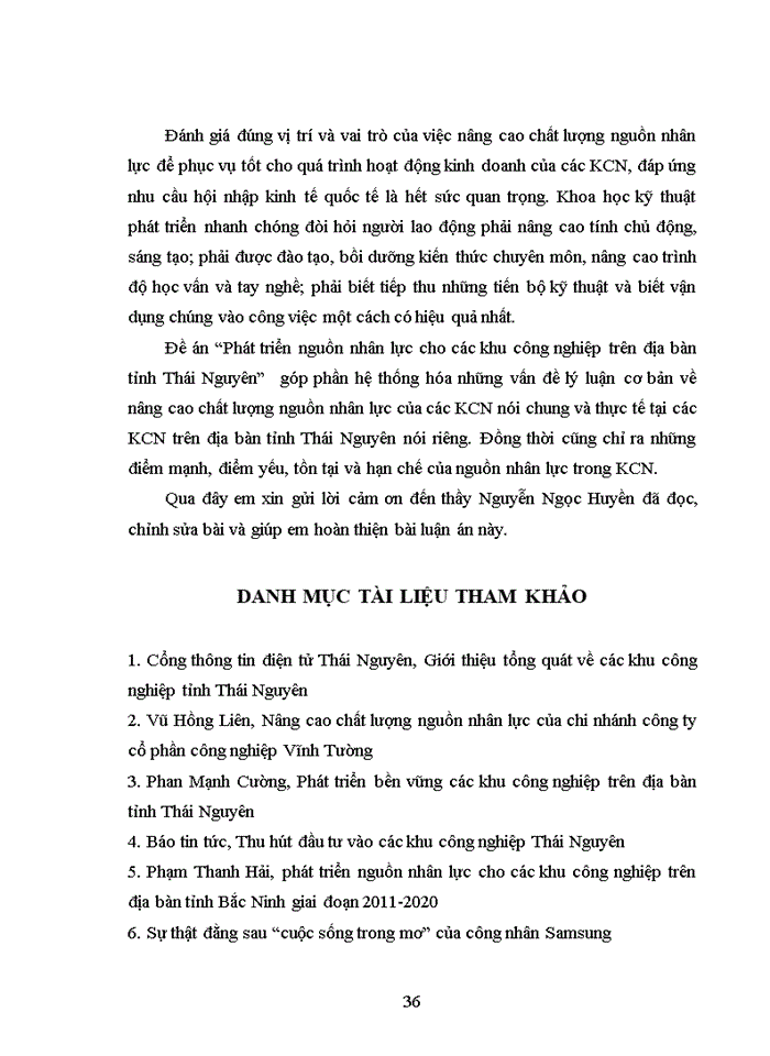 image for page Thực trạng nguồn nhân lực và các giải pháp phát triển nguồn nhân lực cho các khu công nghiệp trên địa bàn Tỉnh Thái Nguyên