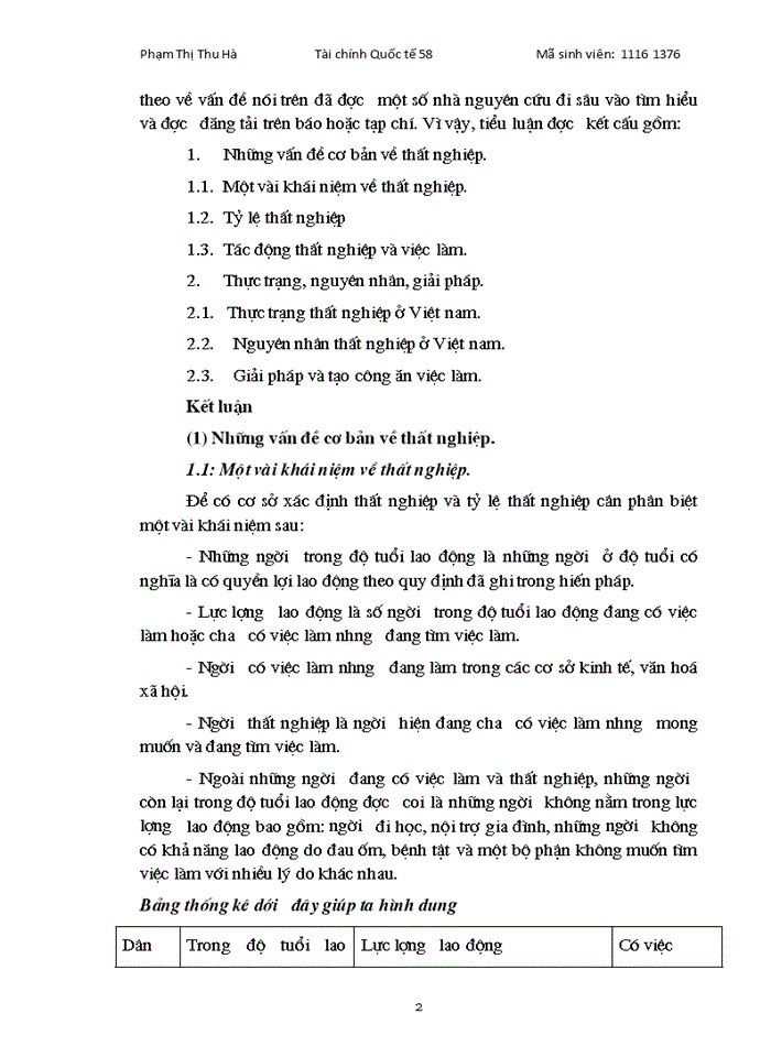 image for page Lý luận của CNML về thất nghiệp và sự vận dụng ở Việt Nam.