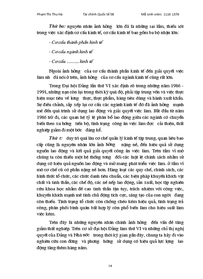 image for page Lý luận của CNML về thất nghiệp và sự vận dụng ở Việt Nam.