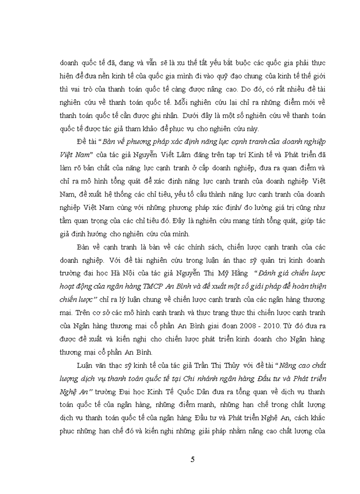image for page Lý thuyết cạnh tranh về sản phẩm và nghiên cứu điển hình Dịch vụ thanh toán quốc tế của ngân hàng TMCP Việt Nam Thịnh Vượng.