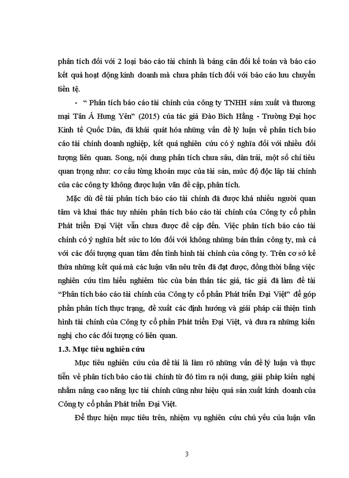 image for page Phân tích báo cáo tài chính của Công ty cổ phần Phát triển Đại Việt