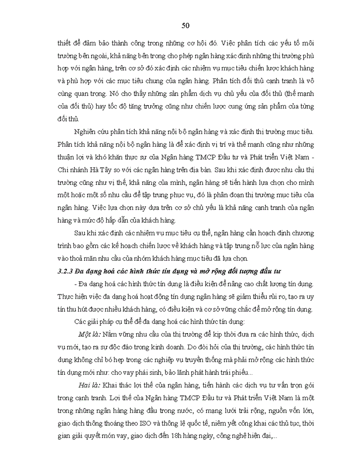 image for page Nâng cao chất lượng tín dụng đối với khách hàng doanh nghiệp tại Ngân hàng TMCP Đầu tư và Phát triển Việt Nam – Chi nhánh Hà Tây