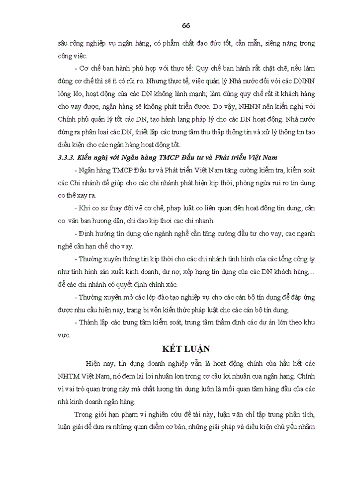 image for page Nâng cao chất lượng tín dụng đối với khách hàng doanh nghiệp tại Ngân hàng TMCP Đầu tư và Phát triển Việt Nam – Chi nhánh Hà Tây