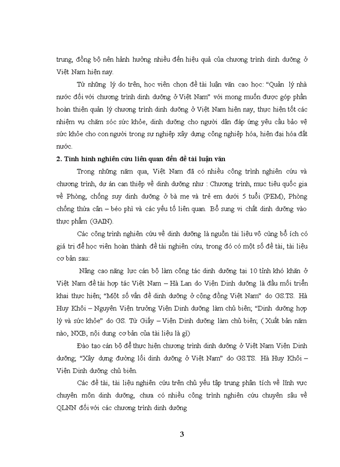 image for page Quản lý nhà nước đối với chương trình dinh dưỡng ở việt nam