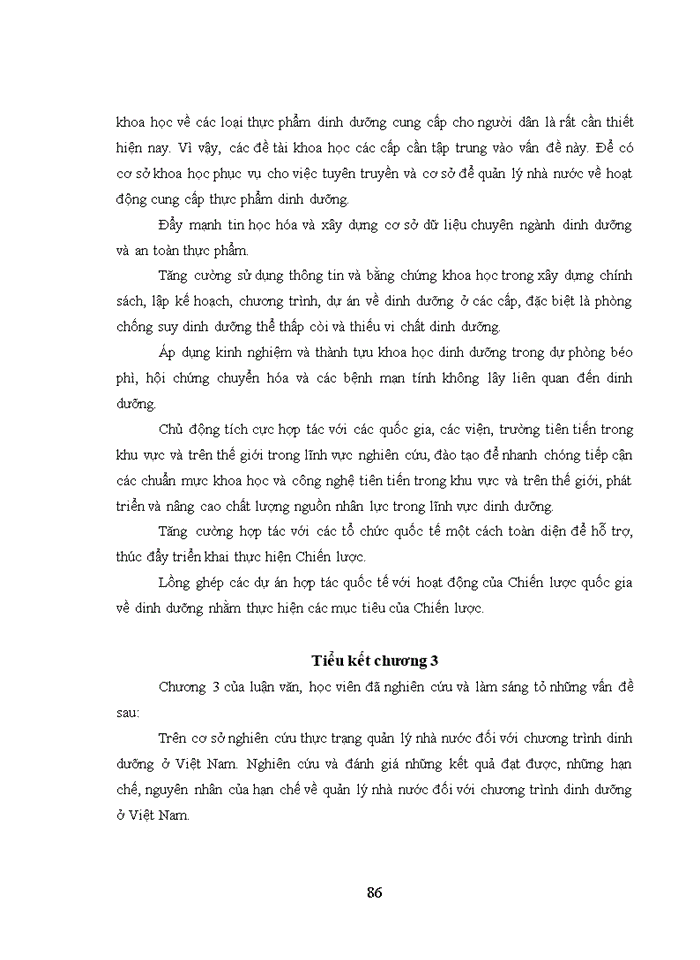 image for page Quản lý nhà nước đối với chương trình dinh dưỡng ở việt nam