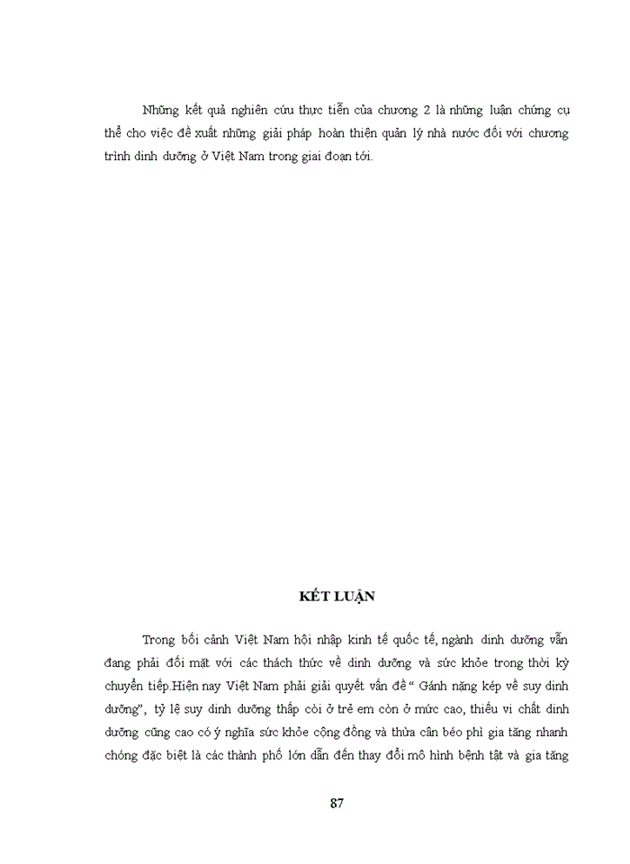 image for page Quản lý nhà nước đối với chương trình dinh dưỡng ở việt nam