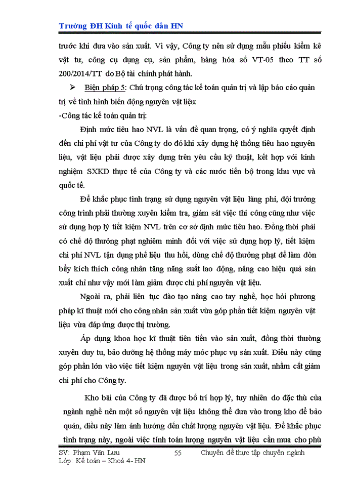 image for page Hoàn thiện công tác hạch toán Nguyên vật liệu tại Công ty Cổ phần phát triển hạ tầng 116