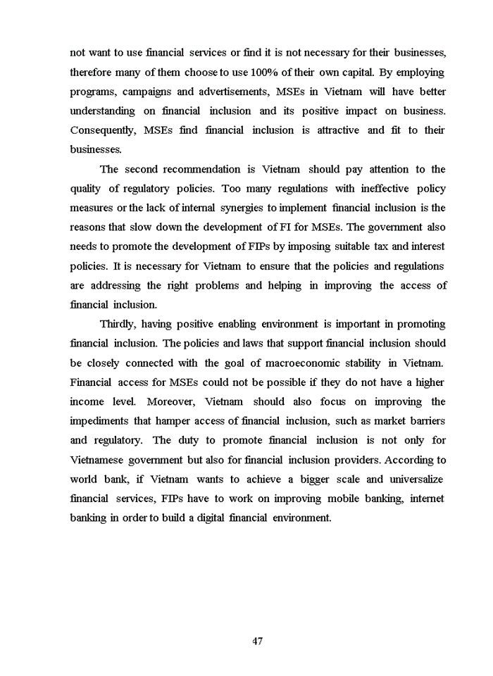 image for page Model and the research results of the relationship between financial inclusion accessibility and financial performance of the micro business in hanoi