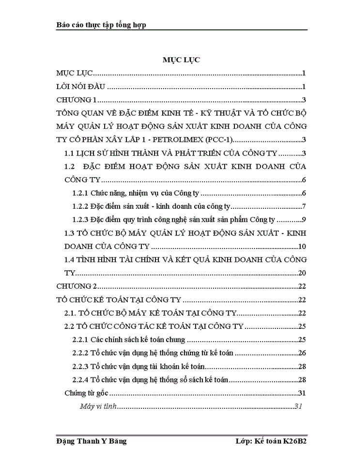 image for page Một số đánh giá về tình hình tổ chức kế toán của công ty