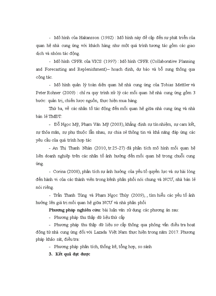 image for page Quản trị mối quan hệ với các nhà cung ứng hàng hóa của Công ty TNHH Lazada Việt Nam