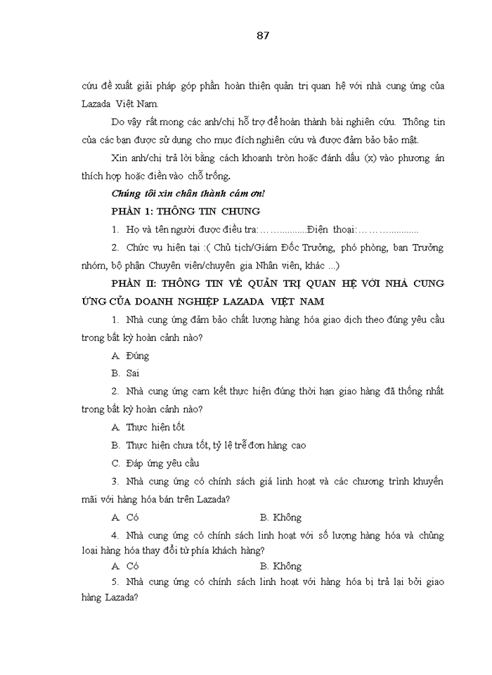 image for page Quản trị mối quan hệ với các nhà cung ứng hàng hóa của Công ty TNHH Lazada Việt Nam