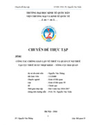 Công tác chống gian lận về thuế và quản lý nợ thuế tại Cục thuế xuất nhập khẩu – Tổng cục Hải quan