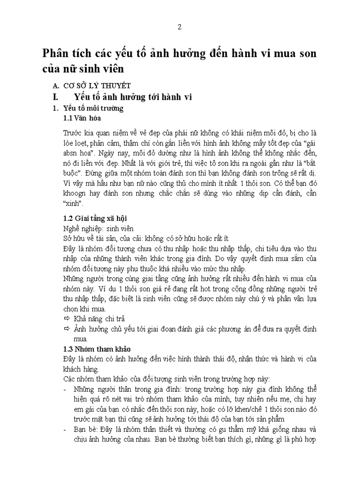 image for page Phân tích các yếu tố ảnh hưởng đến hành vi mua son của nữ sinh viên