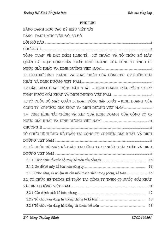 image for page Một số đánh giá về tình hình tổ chức hạch toán kế toán tại công ty cp nước giải khát và dinh dưỡng việt nam