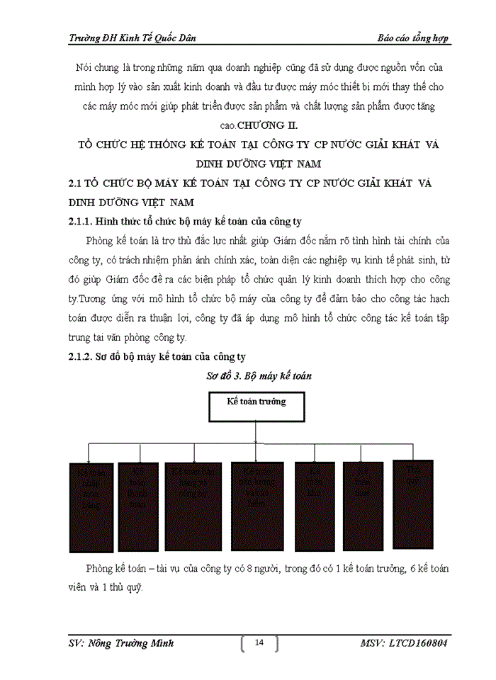 image for page Một số đánh giá về tình hình tổ chức hạch toán kế toán tại công ty cp nước giải khát và dinh dưỡng việt nam