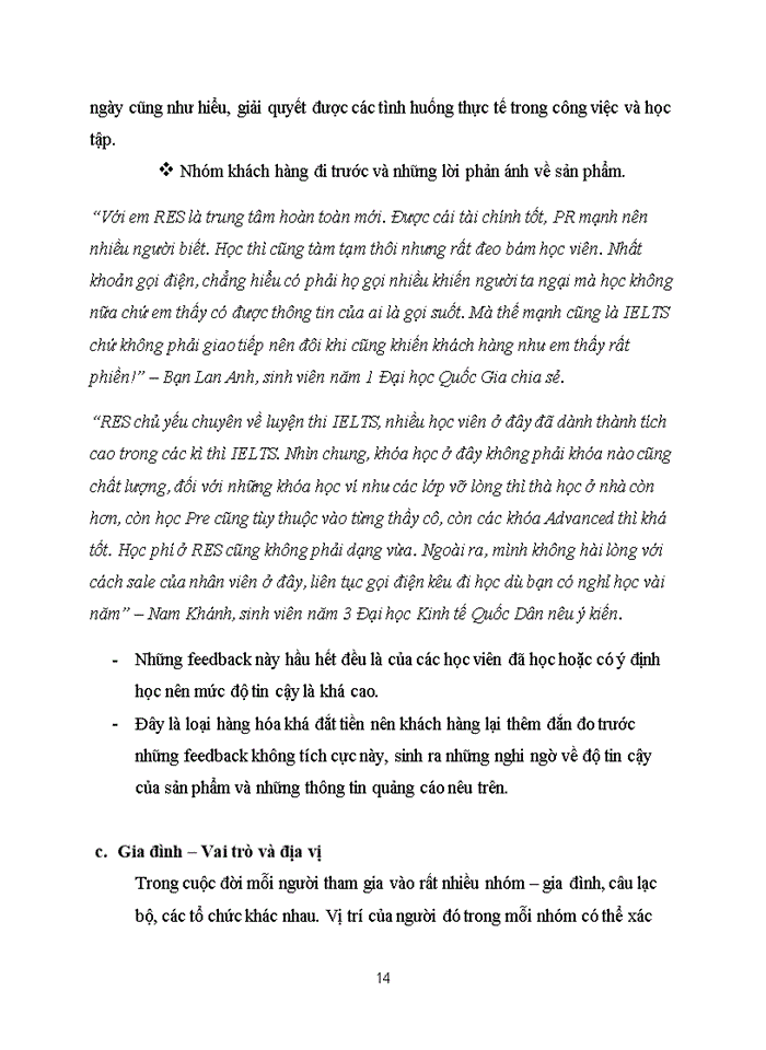 image for page Phân tích những yếu tố cản trở hành vi mua của khách hàng với sản phẩm khóa học tiếng Anh giao tiếp của Trung tâm ngoại ngữ Reliable English School.