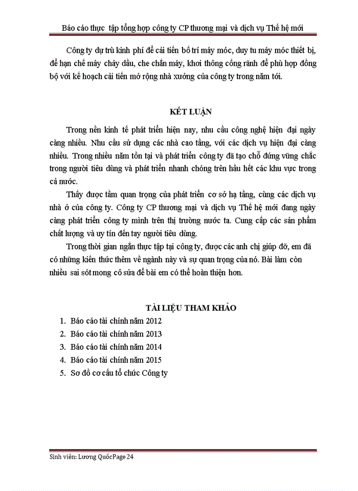 image for page Báo cáo thực tập tổng hợp tại công ty cổ phần thương mại và dịch vụ thế hệ mới