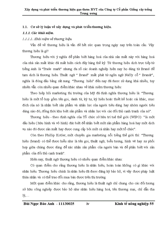 image for page Xây dựng và phát triển thương hiệu gạo thơm RVT của Công ty Cổ phần Giống cây trồng Trung ương
