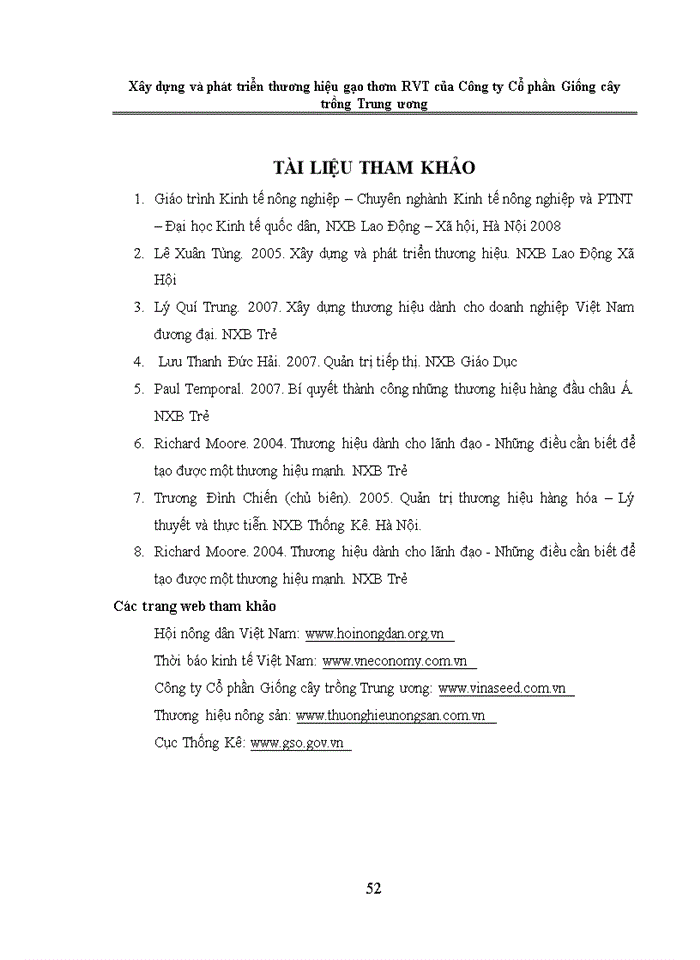 image for page Xây dựng và phát triển thương hiệu gạo thơm RVT của Công ty Cổ phần Giống cây trồng Trung ương