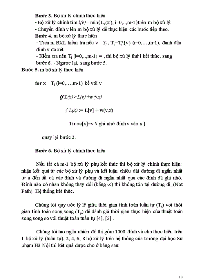 image for page Thuật toán song song Dijkstra tìm đường đi ngắn nhất từ một đỉnh đến tất cả các đỉnh