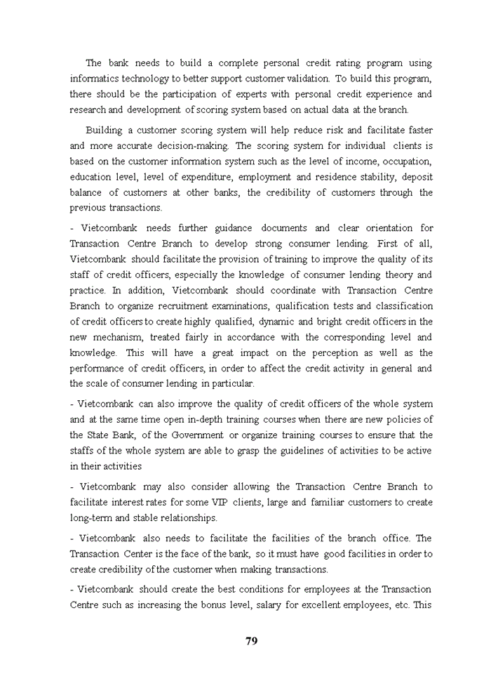 image for page Expanding Consumer Lending at Joint Stock Commercial Bank for Foreign Trade Of Vietnam - Transaction Center Branch