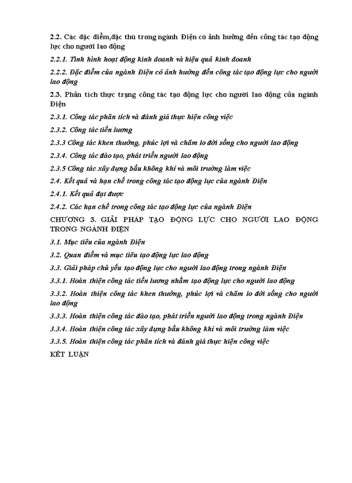 image for page Công tác tạo động lực lao động trong ngành Điện