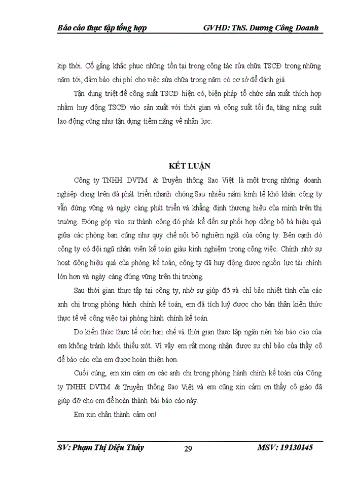image for page Các hoạt động quản trị tại công ty nhh dvtm và truyền thông sao việt