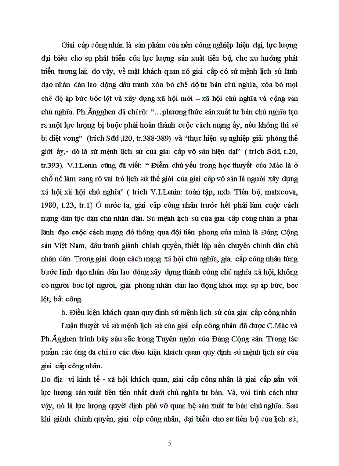 image for page Sứ mệnh lịch sử của giai cấp công nhân. Liên hệ thực tiễn Việt Nam