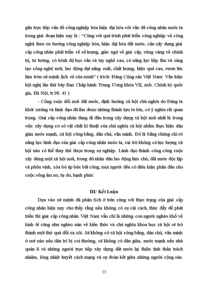 image for page Sứ mệnh lịch sử của giai cấp công nhân. Liên hệ thực tiễn Việt Nam