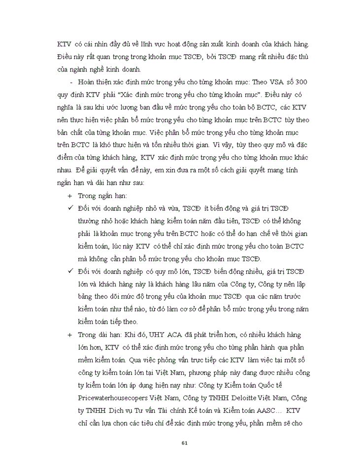 image for page Vận dụng quy trình kiểm toán vào kiểm toán khoản mục tài sản cố định trong kiểm toán BCTC do Công ty TNHH Kiểm toán và Tư vấn UHY ACA – Chi nhánh miền Trung thực hiện