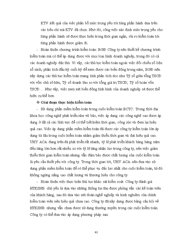 image for page Vận dụng quy trình kiểm toán vào kiểm toán khoản mục tài sản cố định trong kiểm toán BCTC do Công ty TNHH Kiểm toán và Tư vấn UHY ACA – Chi nhánh miền Trung thực hiện