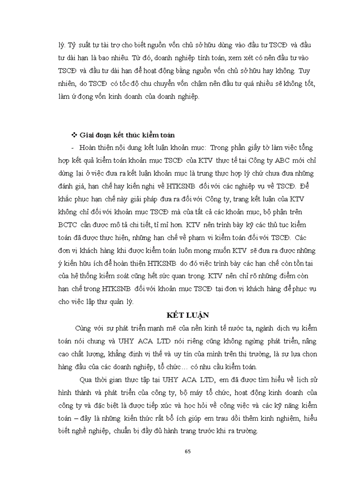 image for page Vận dụng quy trình kiểm toán vào kiểm toán khoản mục tài sản cố định trong kiểm toán BCTC do Công ty TNHH Kiểm toán và Tư vấn UHY ACA – Chi nhánh miền Trung thực hiện