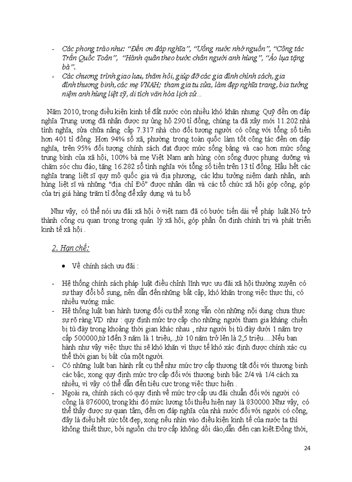 image for page Thực trạng ưu đãi xã hội ở Việt Nam