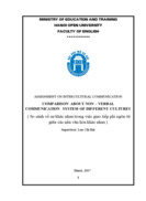 Comparison about non – verbal communication system of different cultures