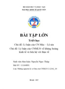 Lý luận của CNMLN về khủng hoảng kinh tế và liên hệ với thực tế