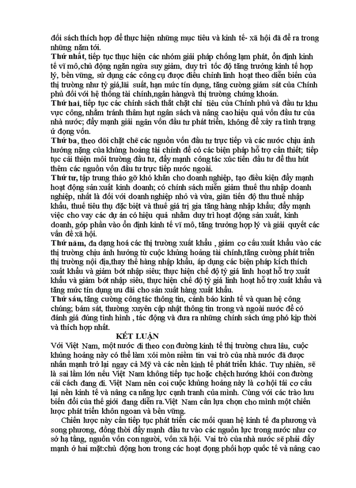 image for page Lý luận của CNMLN về khủng hoảng kinh tế và liên hệ với thực tế