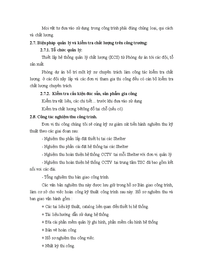 image for page Phương pháp lắp đặt ống cáp và thiết bị camera.