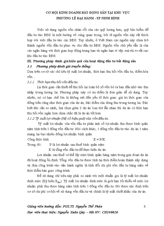 image for page Các loại hình đầu tư và các nhà đầu tư trong kinh doanh bất động sản