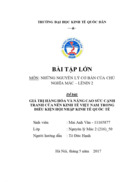 Giá trị hàng hóa và nâng cao sức cạnh tranh của nền kinh tế việt nam trong điều kiện hội nhập kinh tế quốc tế