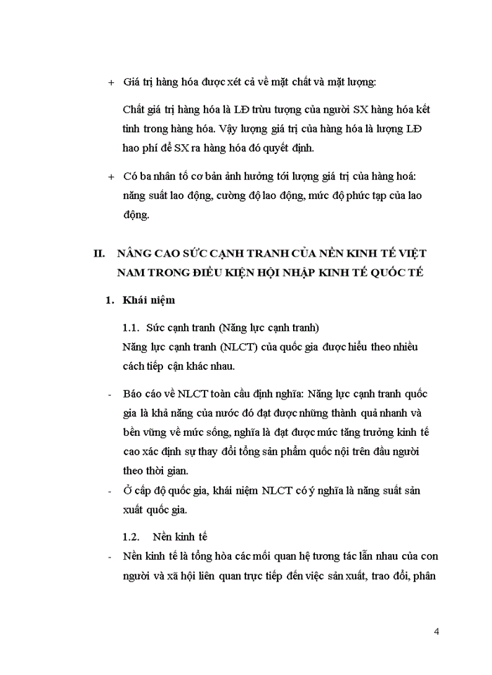 image for page Giá trị hàng hóa và nâng cao sức cạnh tranh của nền kinh tế việt nam trong điều kiện hội nhập kinh tế quốc tế