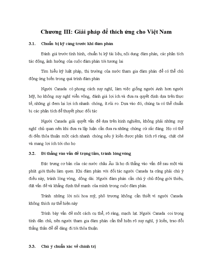 image for page Đặc điểm trong đàm phán của đối tác canada và khả năng thích ứng của việt nam