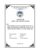 Hoàn thiện kế toán chi phí sản xuất và tính giá thành sản phẩm tại Công ty Cổ phần Truyền thông và Công nghệ TMT