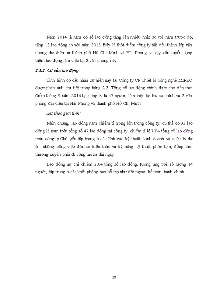 image for page Thực trạng hoạt động tạo động lực lao động cho người lao động tại công ty CP thiết bị công nghệ MIPEC