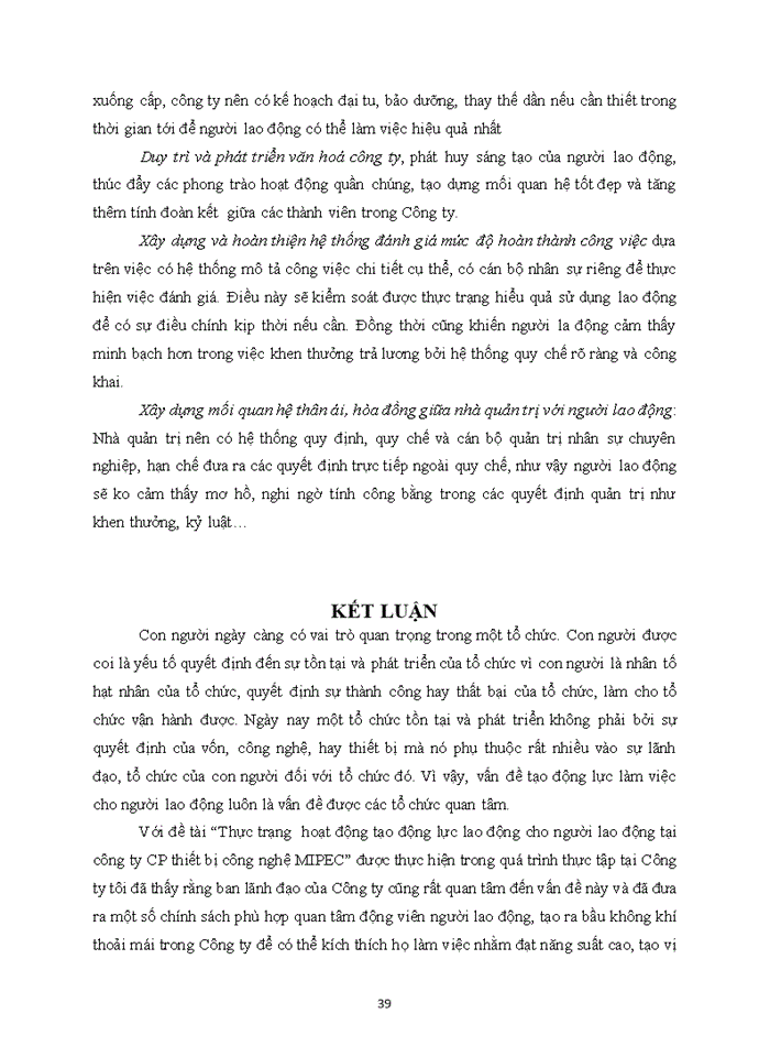 image for page Thực trạng hoạt động tạo động lực lao động cho người lao động tại công ty CP thiết bị công nghệ MIPEC
