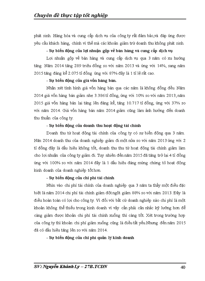 image for page Phân tích báo cáo tài chính Công ty cổ phần Slighting Việt Nam