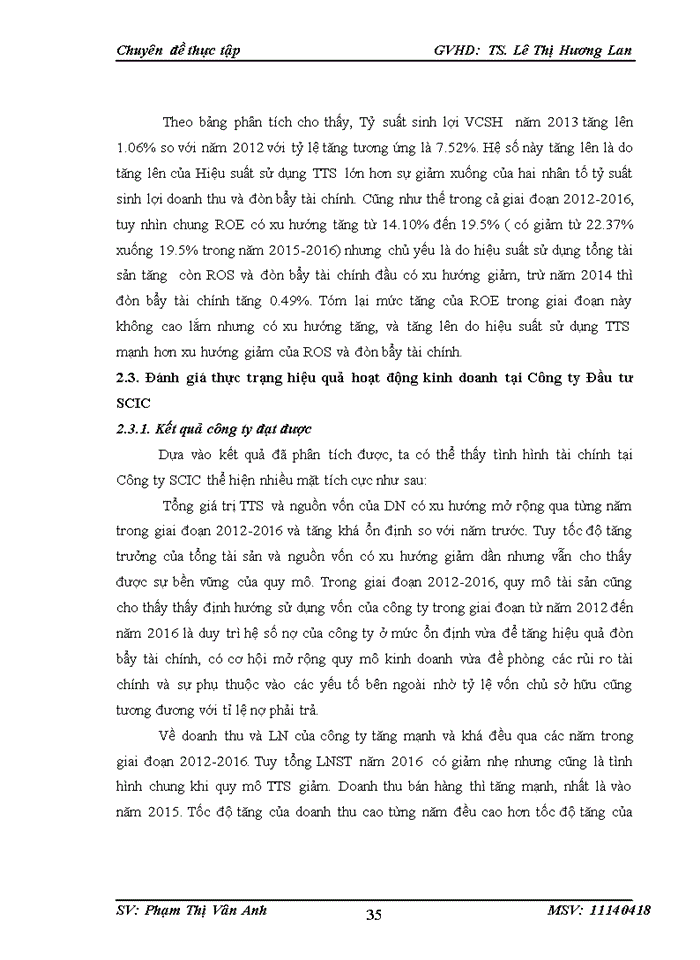 image for page Nâng cao hiệu quả hoạt động kinh doanh tạo Công ty Đầu tư và Kinh doanh vốn Nhà nước (SCIC)