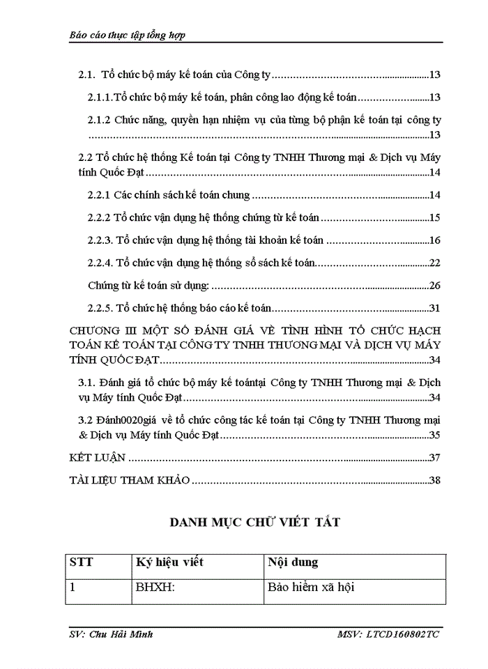 image for page Một số đánh về tình hình tổ chức hạch toán kế toán tại Công ty TNHH Thương mại & Dịch vụ Máy tính Quốc Đạt